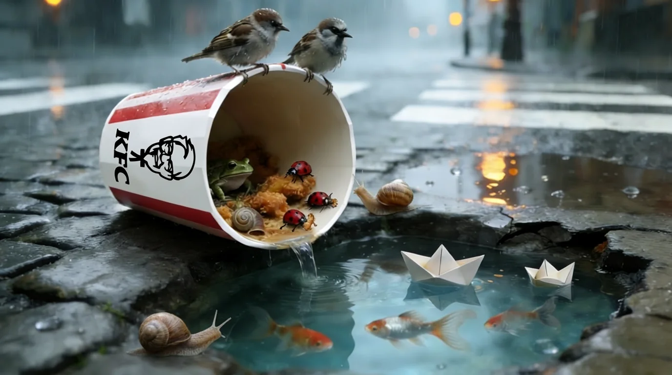 One rainy day out on the streets. 🌧️ picture 1 of 1