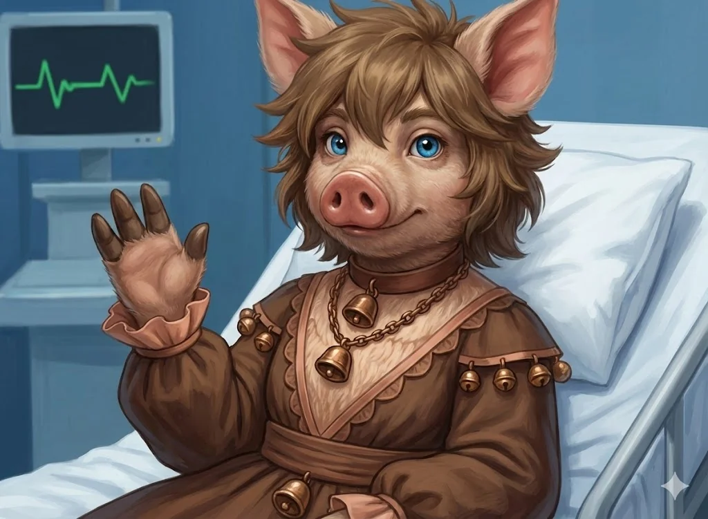 Hey guys, I've gone into hospital, nothing serious, So I made my OC suffer with me to ease the pain. picture 1 of 1