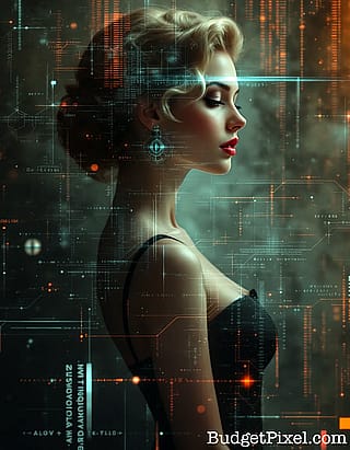 Cyber Noir Beauty'