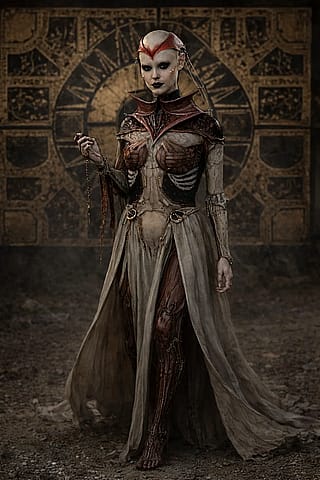 newest work, horror themed cenobite'