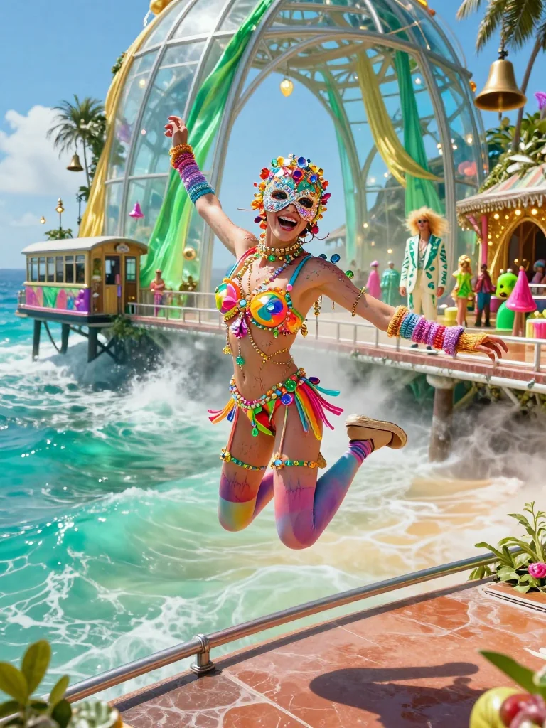 Canal Sky Rainbow Leaps picture 1 of 1