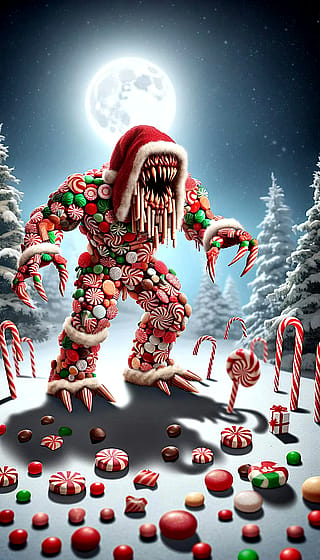 Christmas Candy Monster'