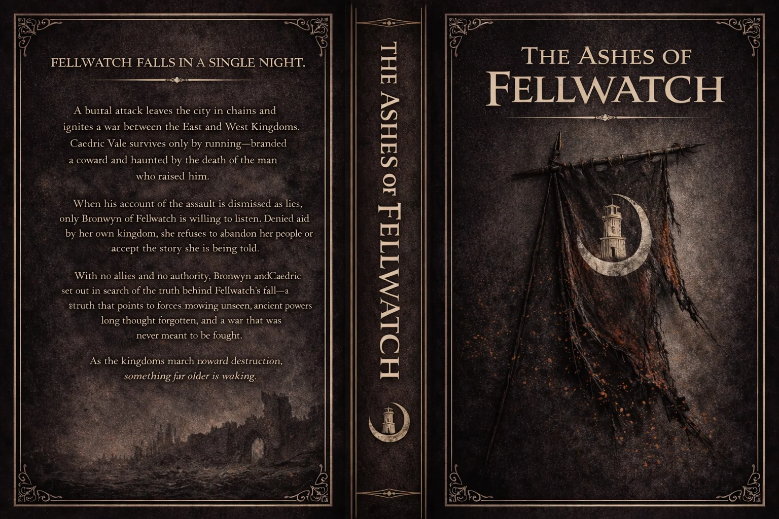 Would love some feedback on my fantasy novel cover! picture 1 of 1