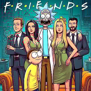 Friends / Rick and Morty'
