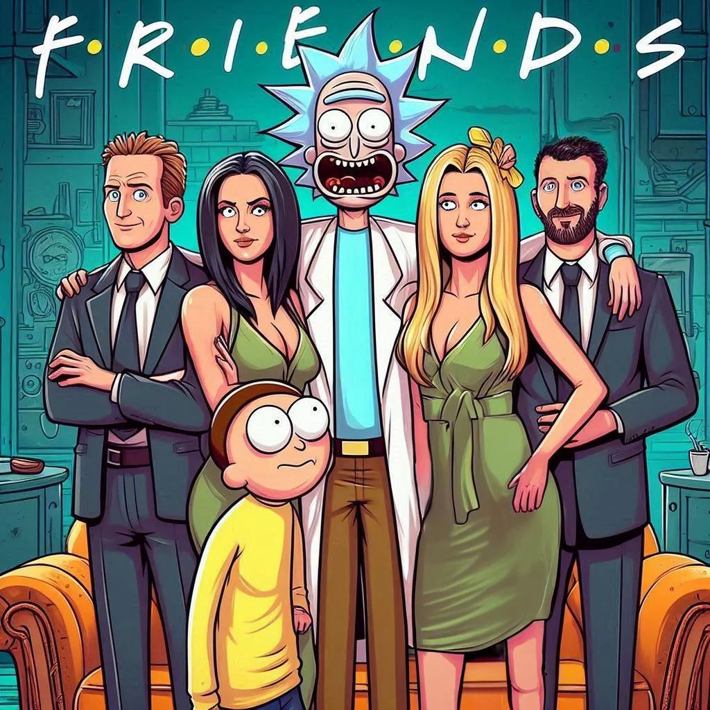 Friends / Rick and Morty picture 1 of 1