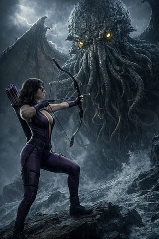 Kate Bishop vs Cthulhu'