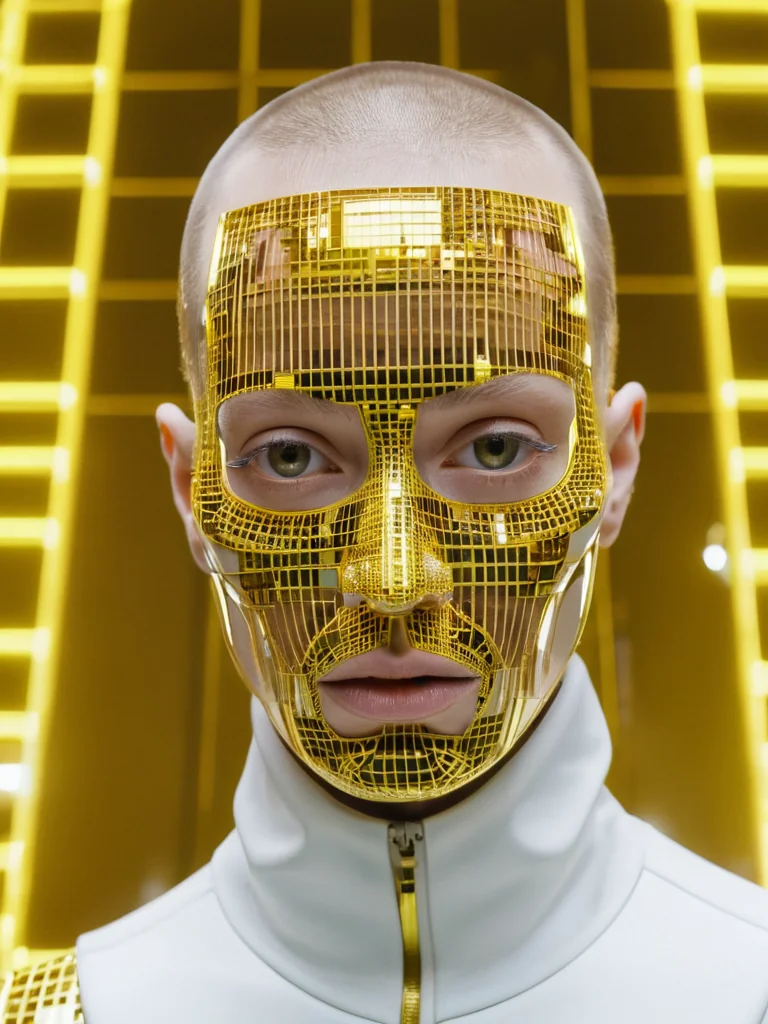 Gold mask factory glow metal picture 1 of 1