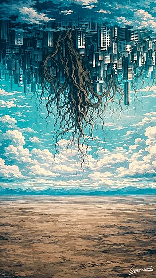 A City Rooted in the Sky / Phone Wallpaper Archives'