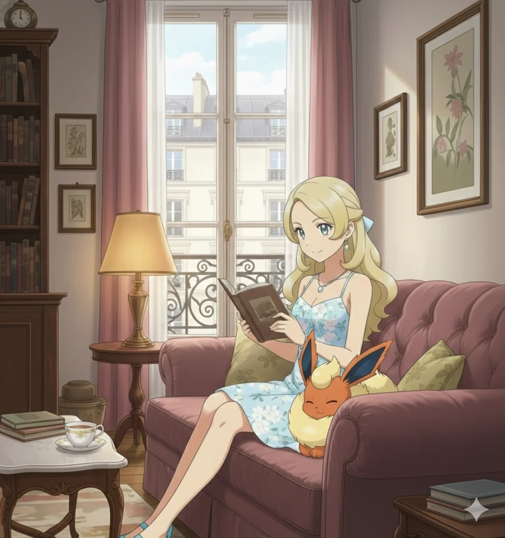 Eva and her Flareon Ruby picture 1 of 3