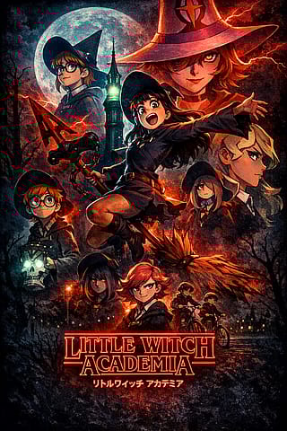 Here's The Little Witch Academia Stranger Things Themed Poster That I Made'