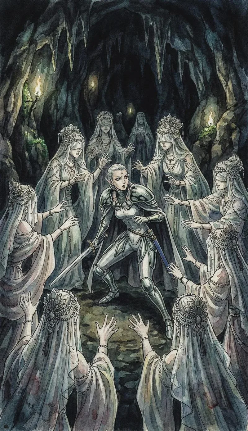 Ophelia (Claymore) vs Blind Swallowtails in Human Form (Petshop of Horrors) picture 1 of 1