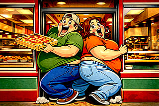 I Heard the Pizza’s Amazing Here!'