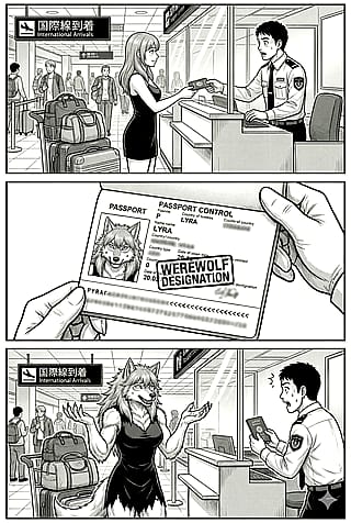 Lyra: A Werewolf Girl in Japan (#1: Arrival)'