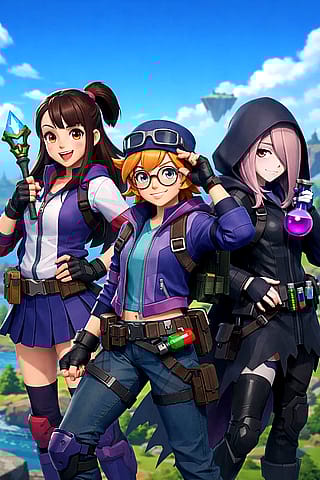 Here's Akko Lotte And Sucy If They Were In Fortnite'