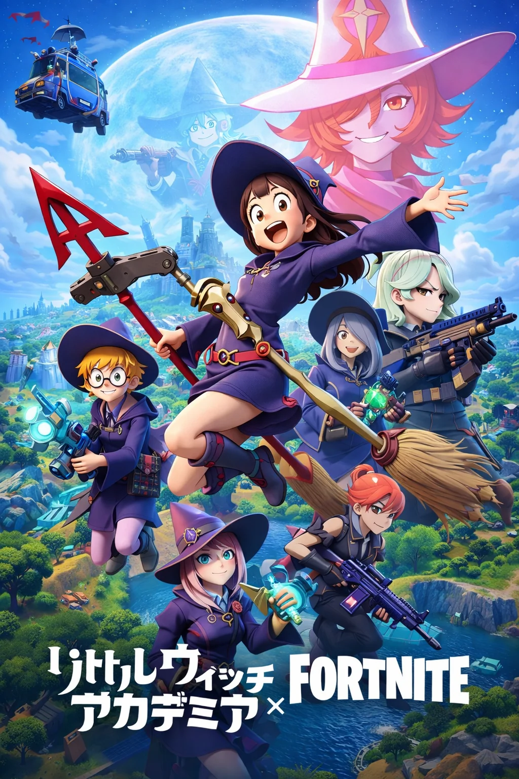 Little Witch Academia X Fortnite Crossover Poster picture 1 of 1
