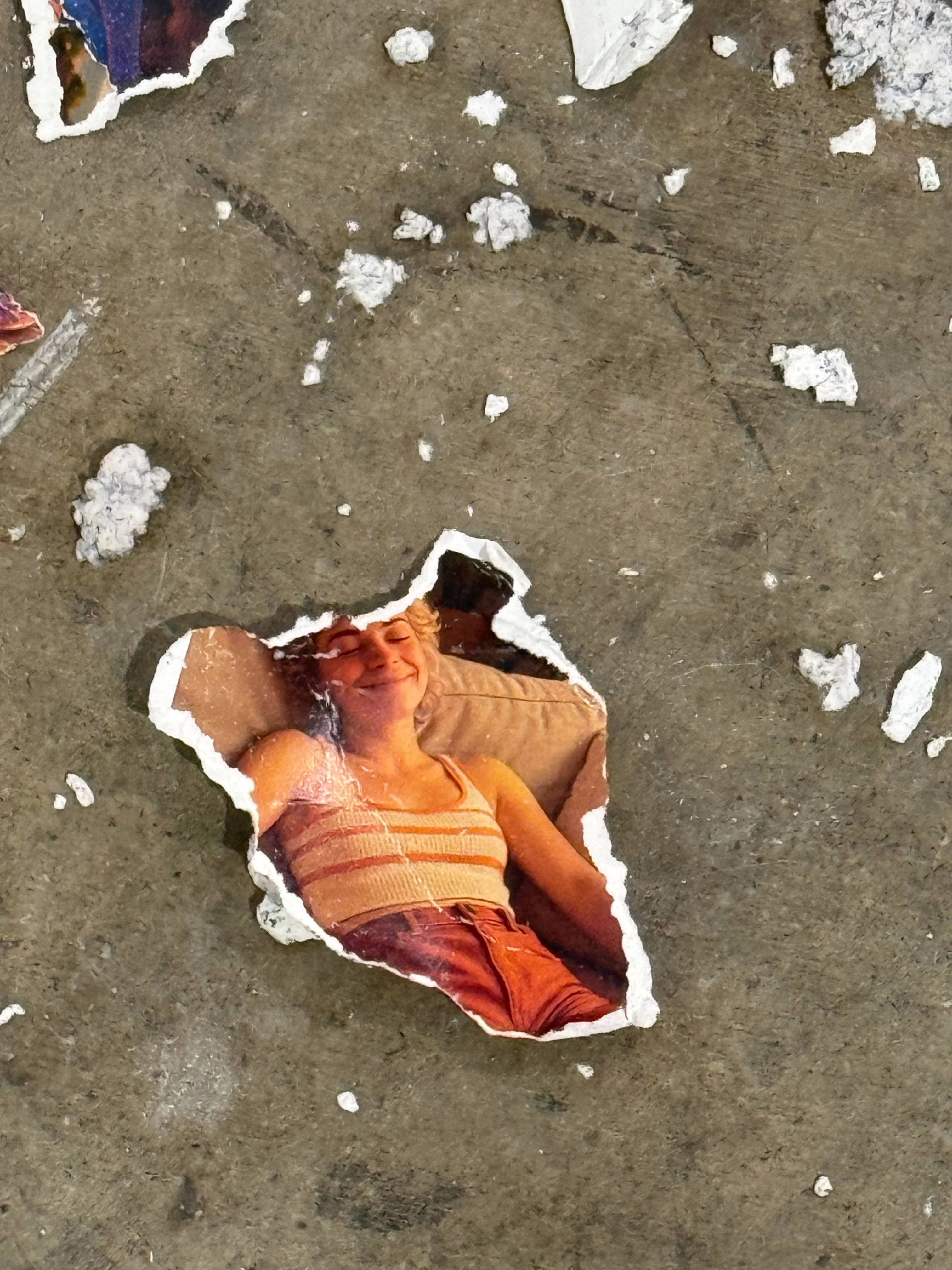 my art in a gallery show was destroyed by someone over ai, he ate and chewed up the photos and spit them out ! picture 1 of 8