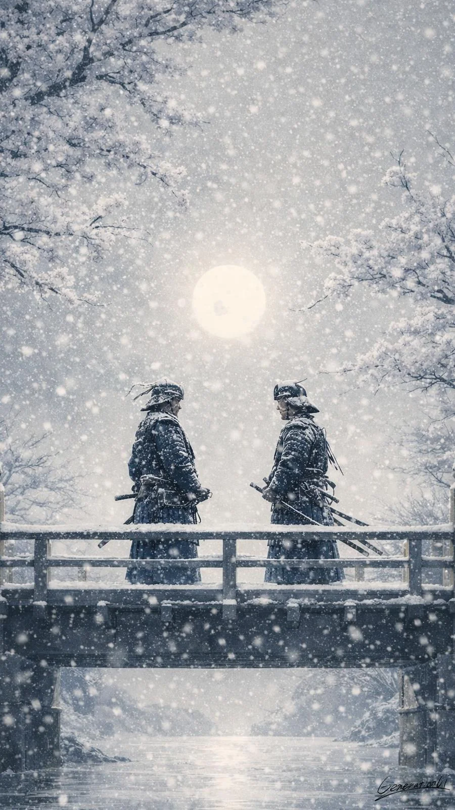 On the Bridge, Fate Stood Evenly Split / Phone Wallpaper Archives picture 1 of 1