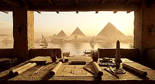 Ancient Egyptian Architect's Workspace'