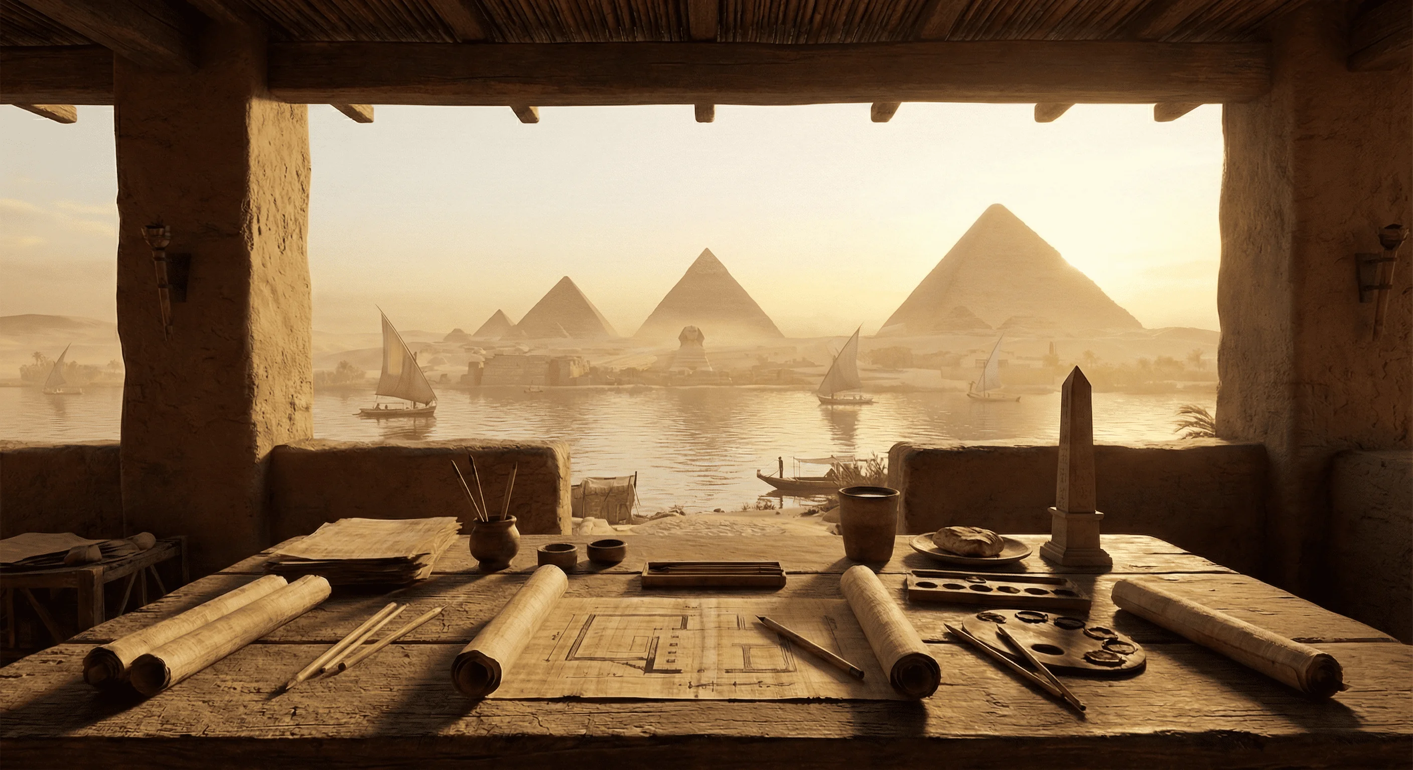 Ancient Egyptian Architect's Workspace picture 1 of 1