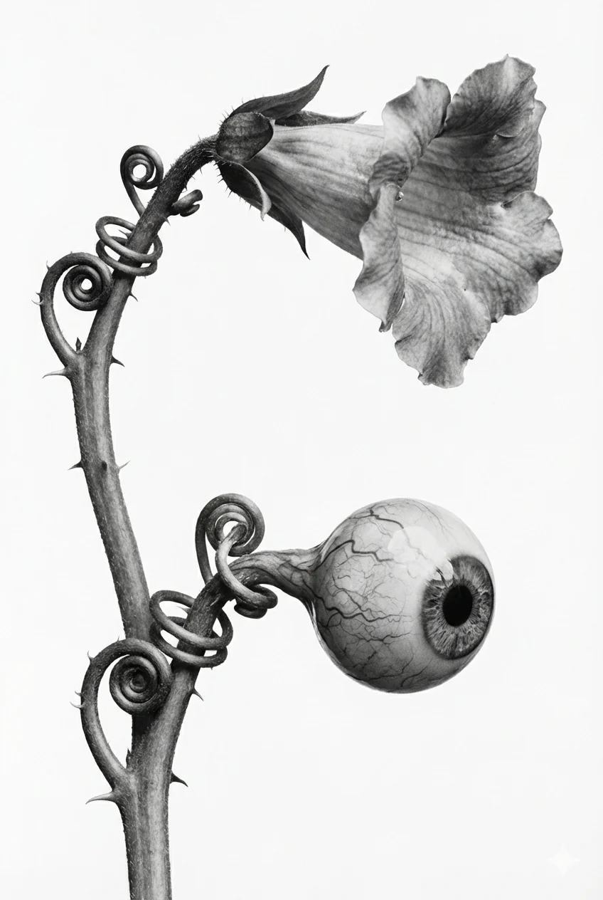 Optical plant, photorealistic image in Karl Blossfeldt style picture 1 of 1