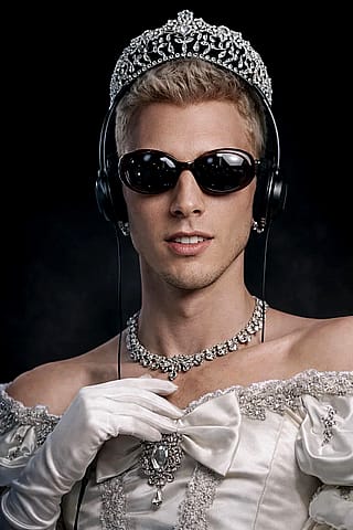 Machine Gun Kelly x Princess Diaries – Mia Cosplay 3D ✨ (lol fan art)”(chatgpt)'