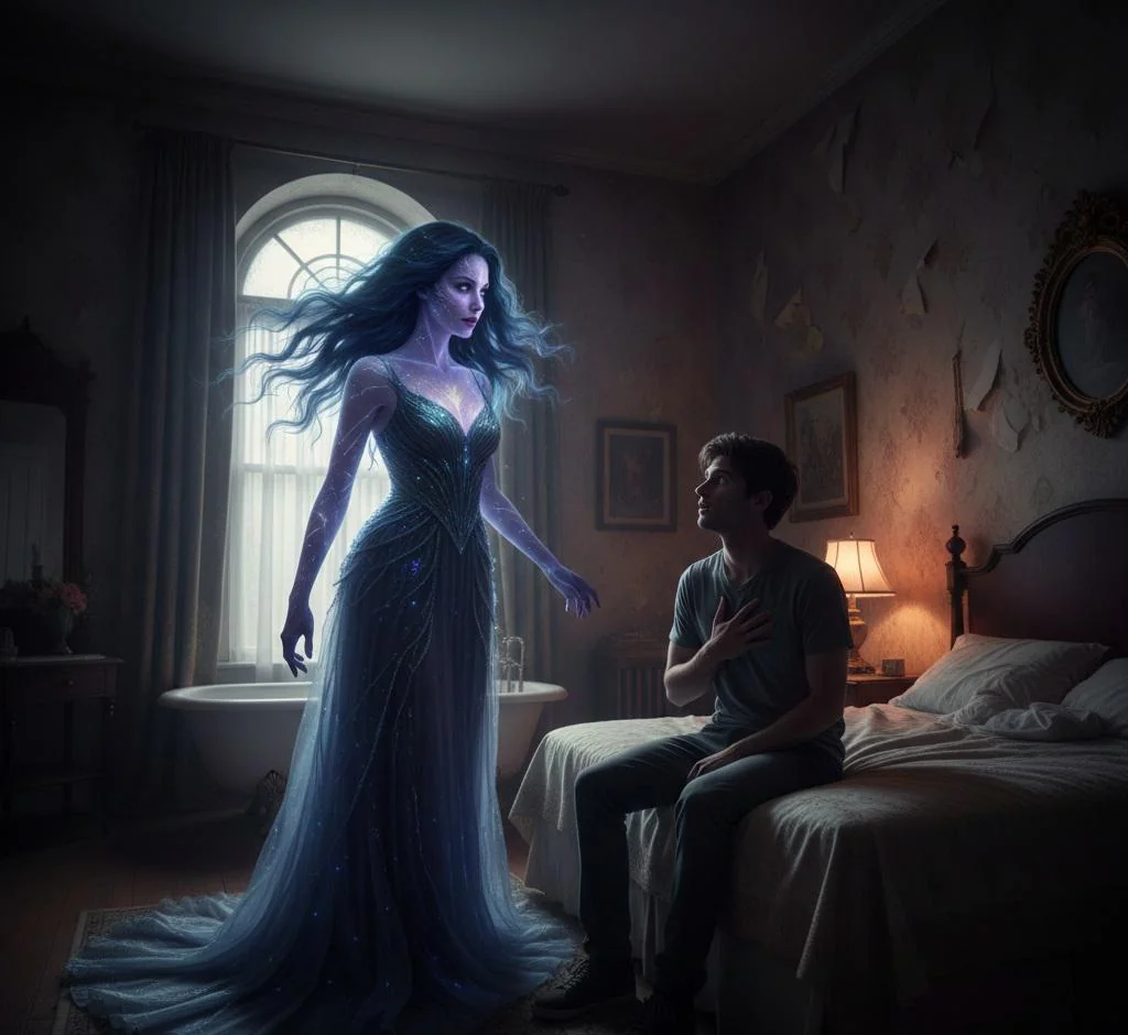 The Queen of Shadows: A visual of a non-human guest I met at a hotel. picture 1 of 1