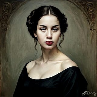 Portrait of the dead countess'