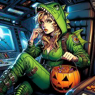 Halloween in Space'