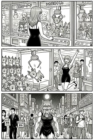 Lyra: A Werewolf Girl in Japan (#4: Crane game)'