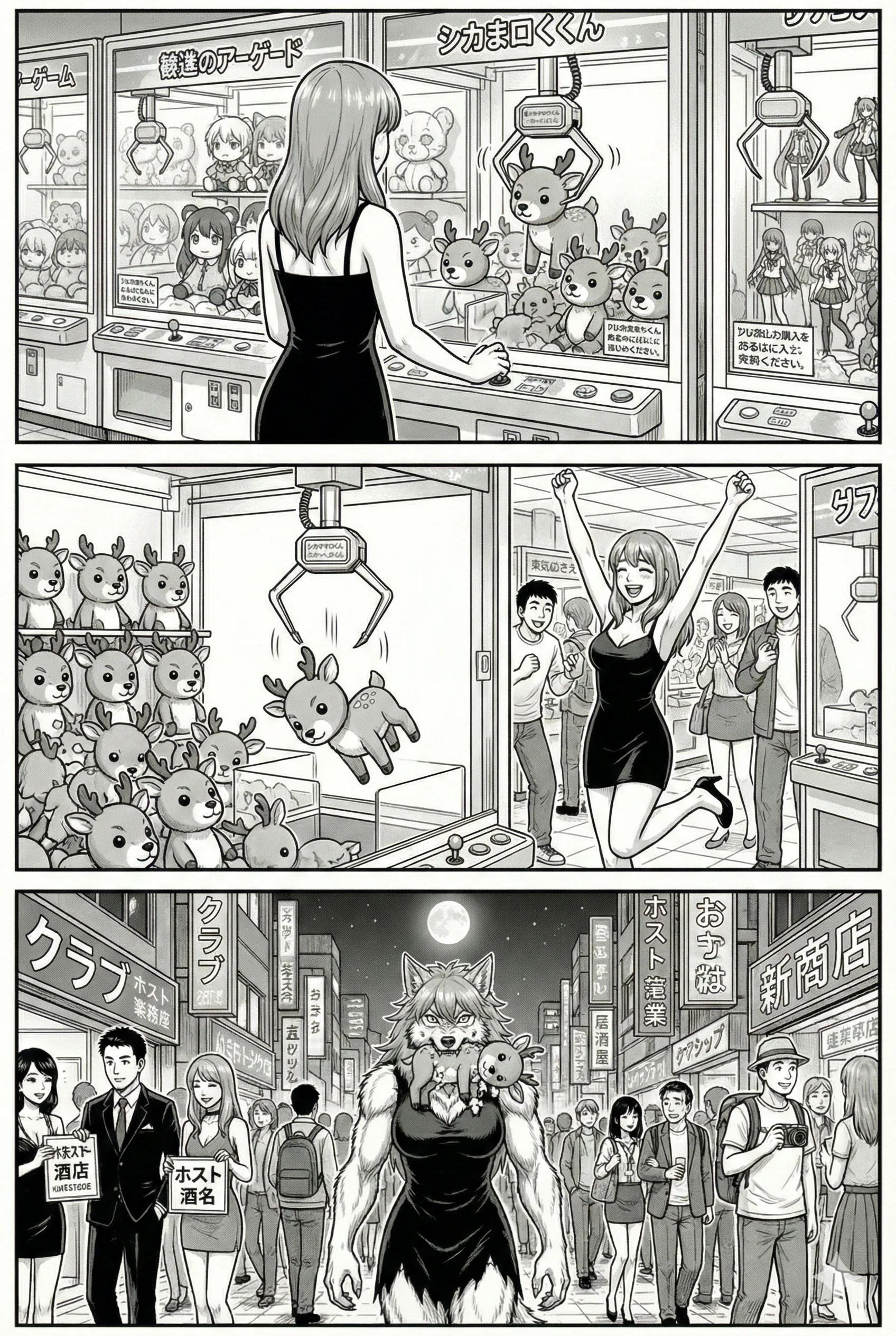 Lyra: A Werewolf Girl in Japan (#4: Crane game) picture 1 of 1