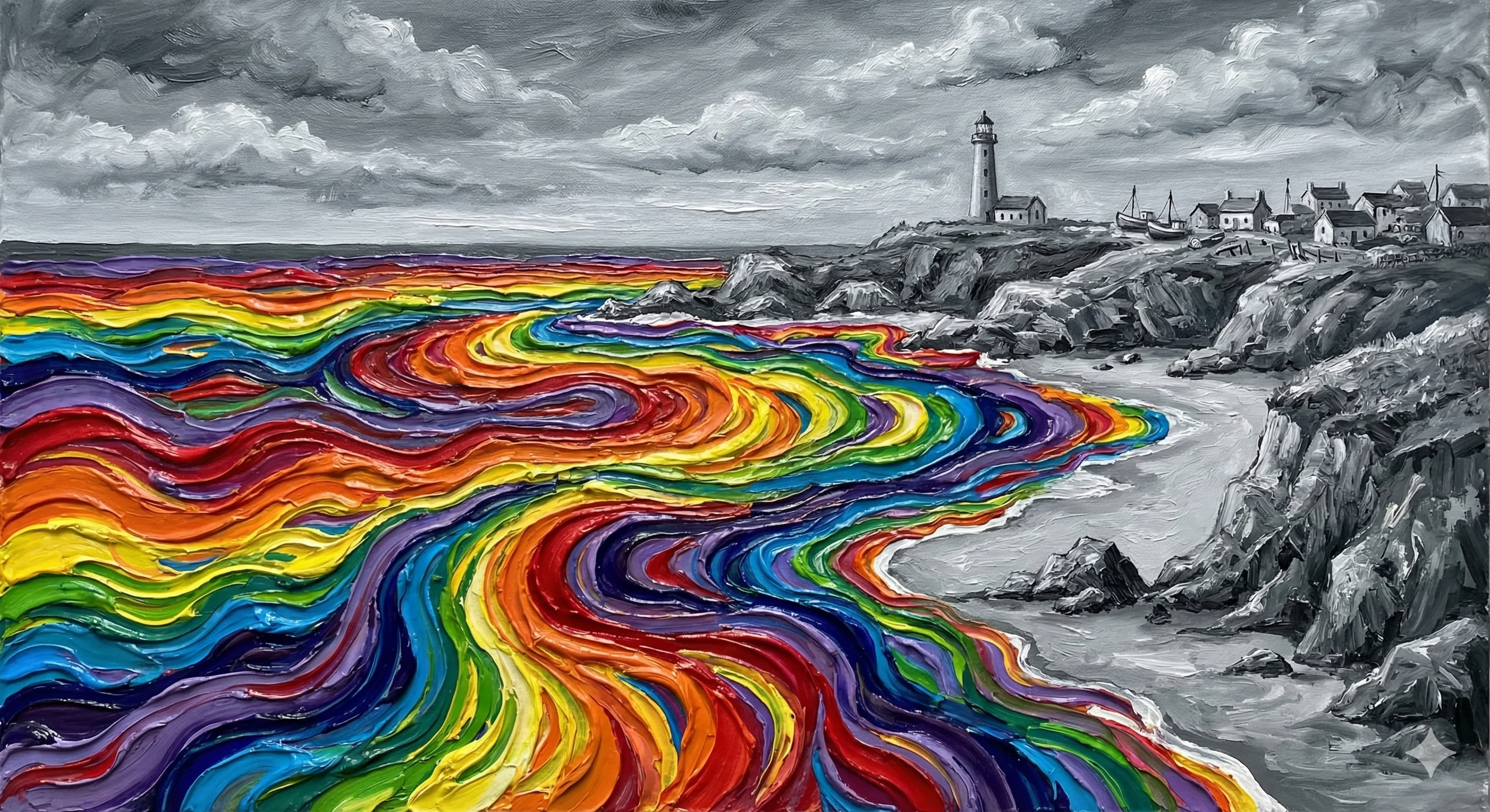 Colorful ocean, By Gemini picture 1 of 1