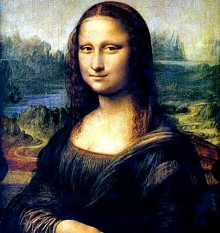 Monalisa with makeup'