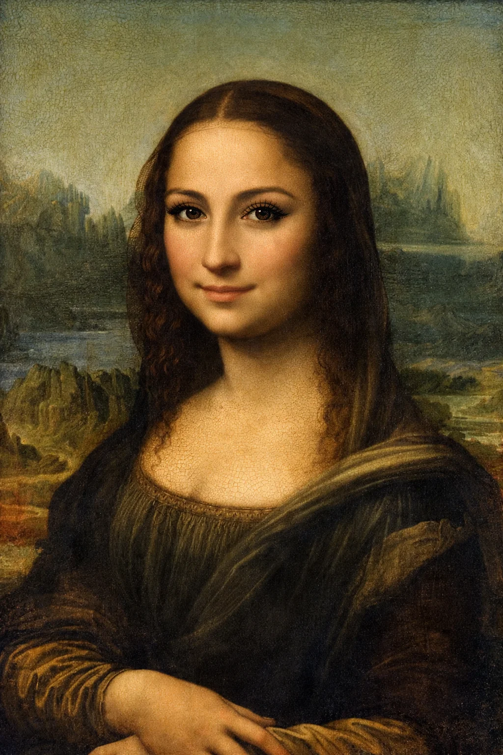 Monalisa with makeup picture 2 of 2