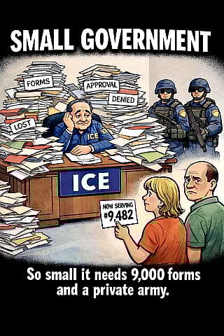 So much for small government'