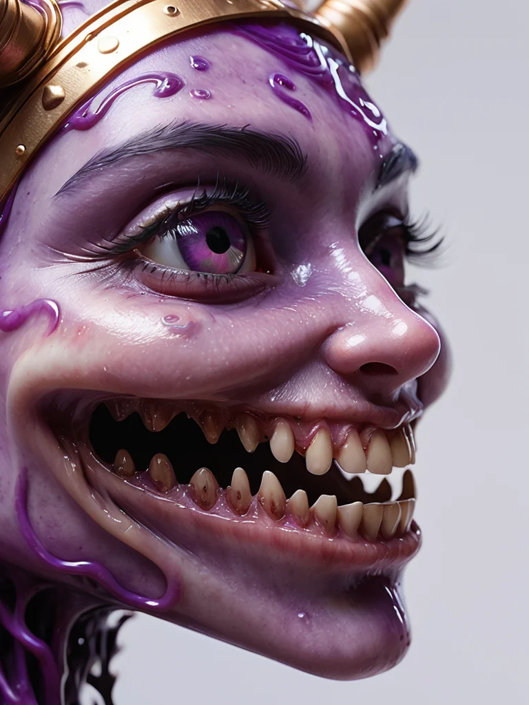 Crown of teeth purple blue eyes picture 1 of 1