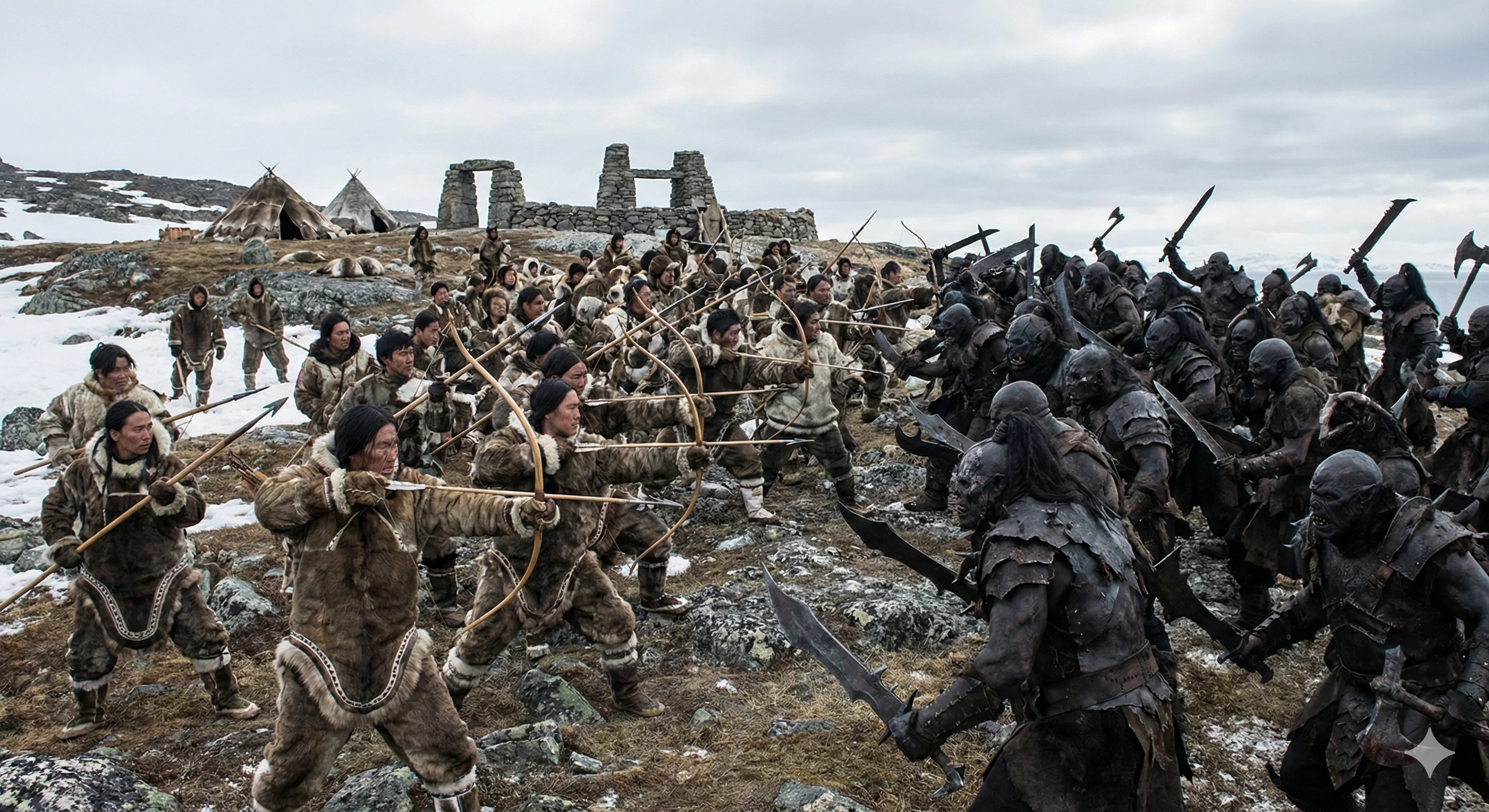 Fighting off the orc horde in Greenland picture 1 of 1