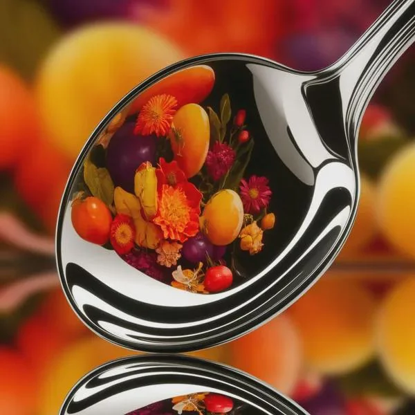 Chrome spoon, reflecting picture 1 of 1