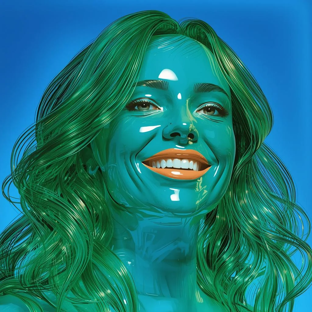 Green Glass Woman picture 1 of 1