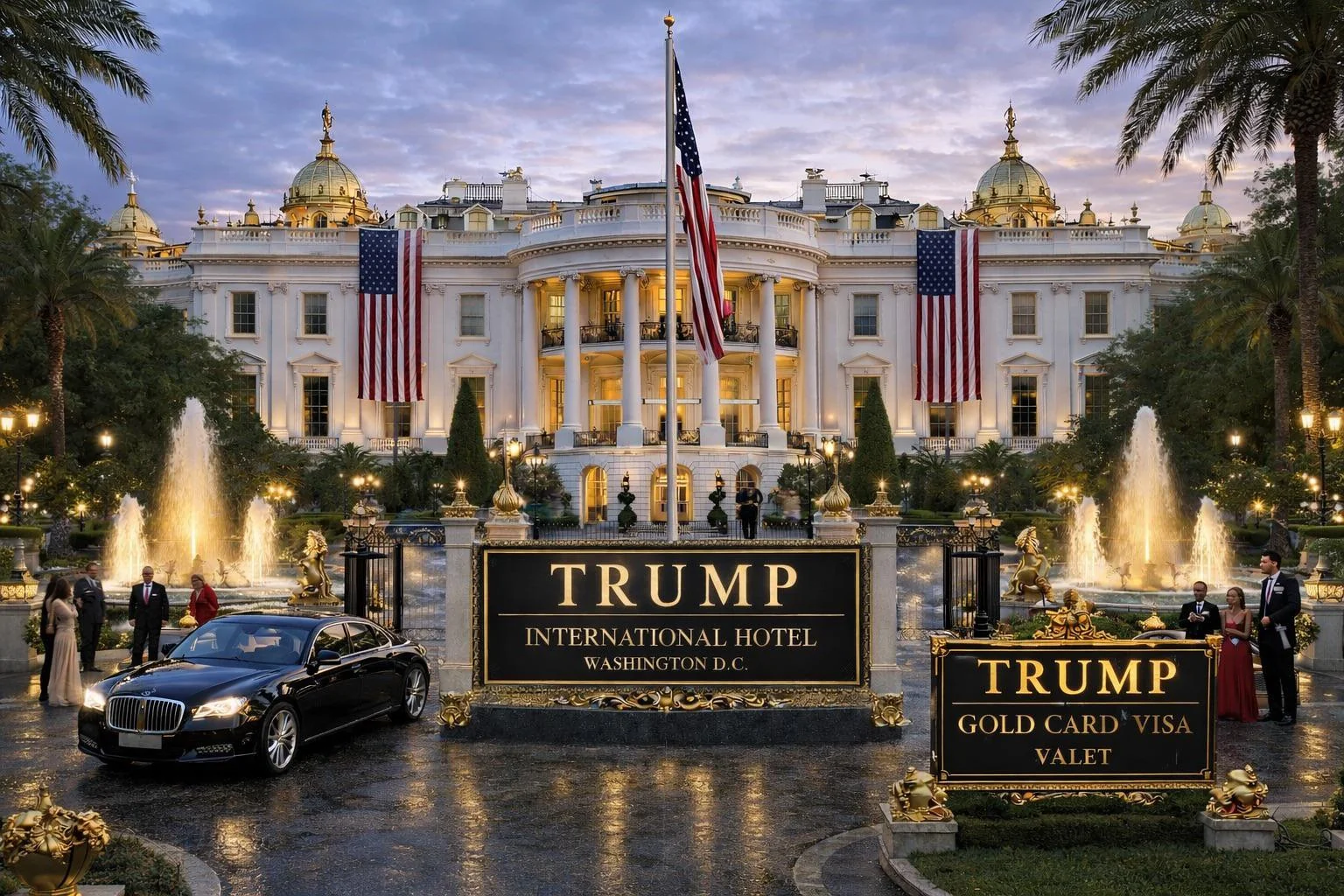 What are the chances he does this to the White House before 2028? picture 1 of 1