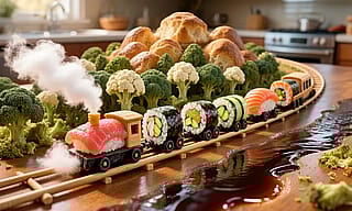 A Sushi Train 🍣 🚂'