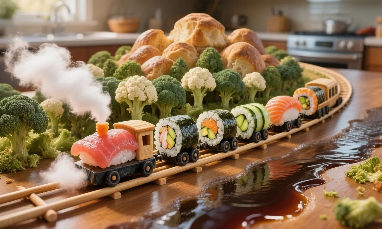 A Sushi Train 🍣 🚂 picture 1 of 1