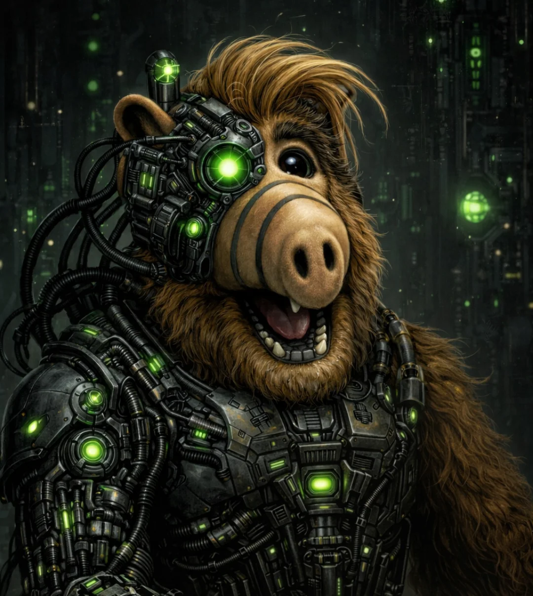 Assimilated Gordon Shumway (ALF/Star Trek crossover fan art) picture 1 of 1