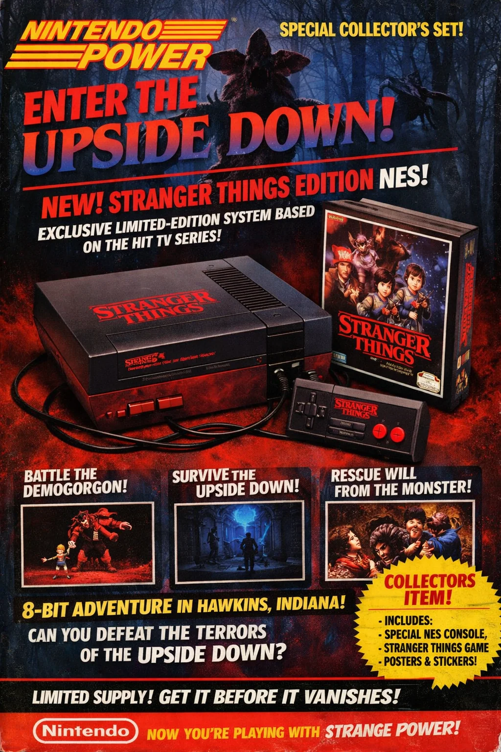 NES Stranger Things Edition In Nintendo Power Magazine picture 1 of 1