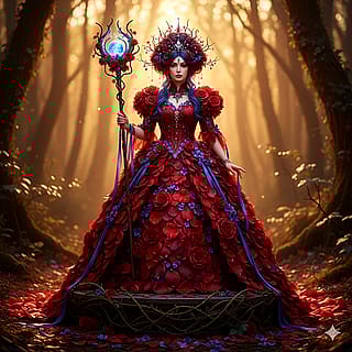 Roses are red, Violets are blue, Her gown is the garden, The thorns are for you.'
