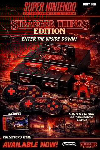 SNES Stranger Things Edition Advertisement Concept'