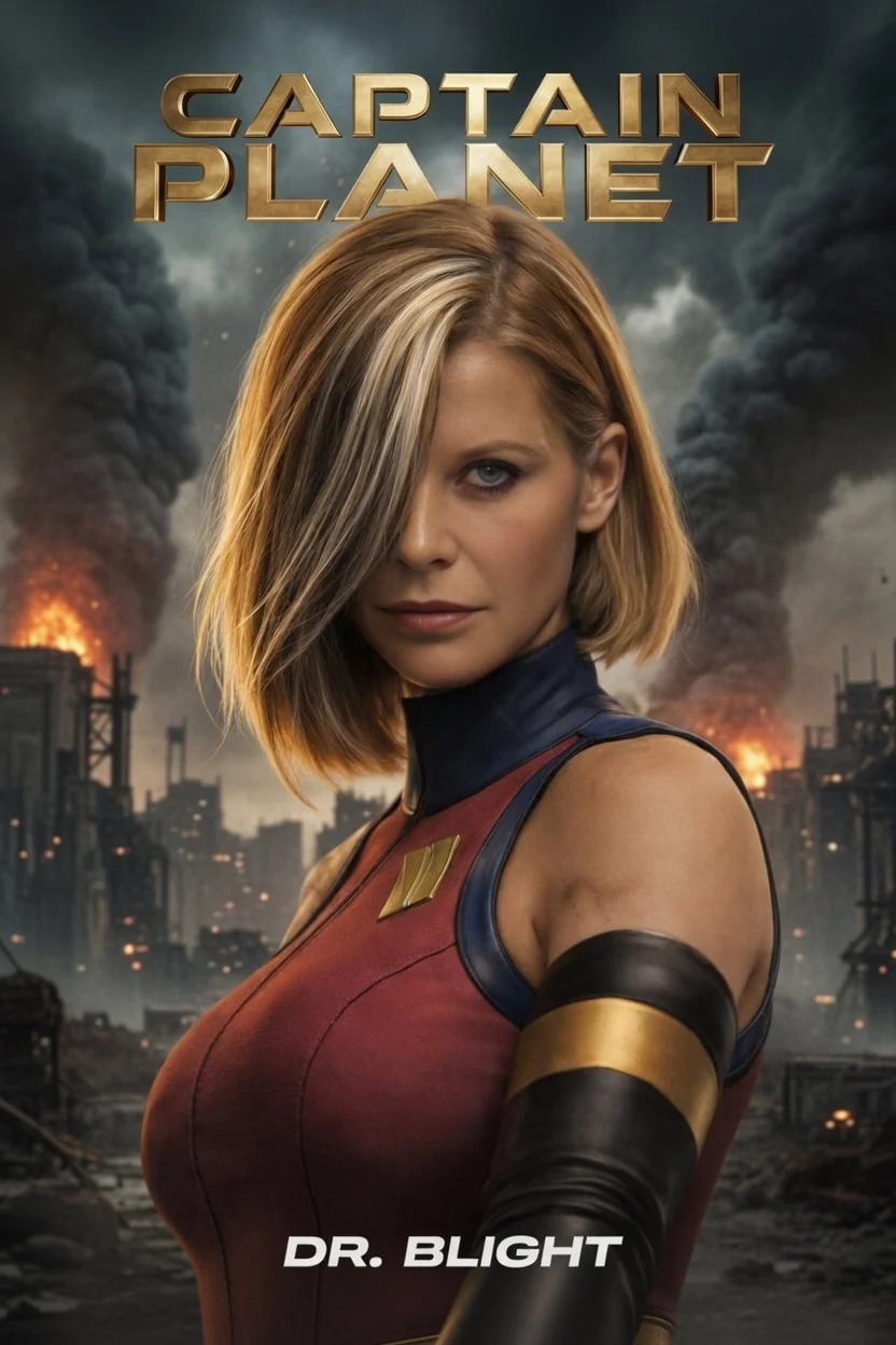 Re-do of Captain Planet villains poster, Busts of CP and Dr Blight picture 3 of 3