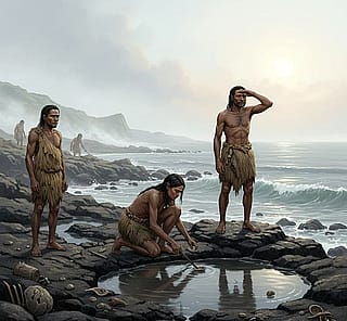 What If Early Humans Evolved Along the Coast? A Prehistoric AI Visualization'