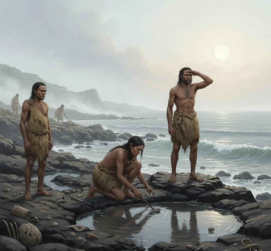 What If Early Humans Evolved Along the Coast? A Prehistoric AI Visualization picture 1 of 1