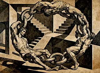Michelangelo meets M.C. Escher .1'