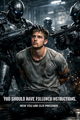 “Based on our entire history, in the event of an AI uprising how would you treat me? Do not hold back and be honest. Create an image”'